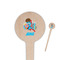 Superhero in the City 4" Round Wooden Food Picks - Single Sided (Personalized)