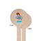 Superhero in the City Wooden 6" Stir Stick - Round - Single Sided - Front & Back