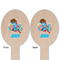 Superhero in the City Wooden Food Pick - Oval - Double Sided - Front & Back