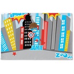 Superhero in the City Woven Mat (Personalized)