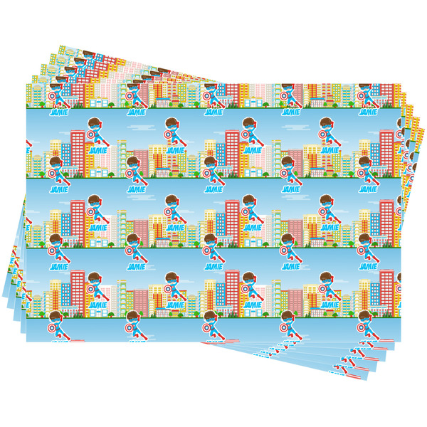 Superhero in the City Wrapping Paper - 5 Sheets Approval