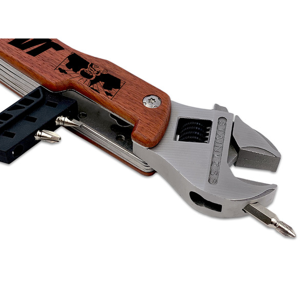 Superhero in the City Wrench Multi-tool - DETAIL (back wrench with screw)