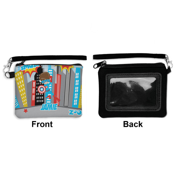 Superhero in the City Wristlet ID Cases - Front & Back