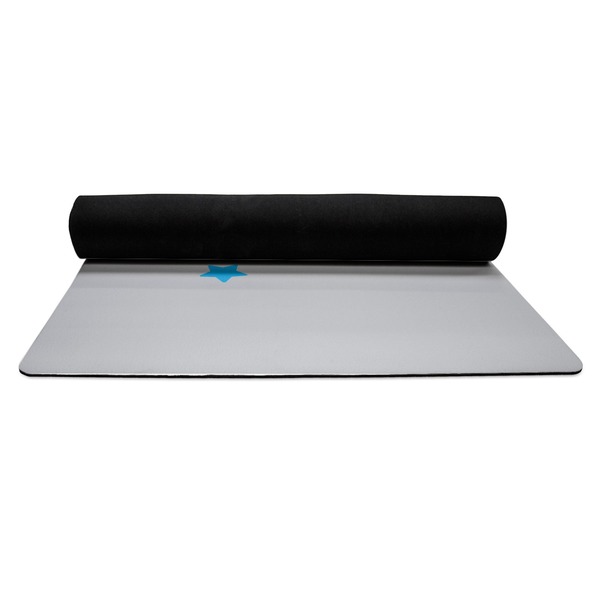 Superhero in the City Yoga Mat Rolled up Black Rubber Backing