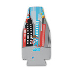 Superhero in the City Zipper Bottle Cooler (Personalized)