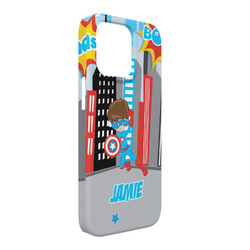 Superhero in the City iPhone Case - Plastic - iPhone 13 Pro Max (Personalized)