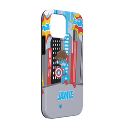 Superhero in the City iPhone Case - Rubber Lined - iPhone 13 (Personalized)