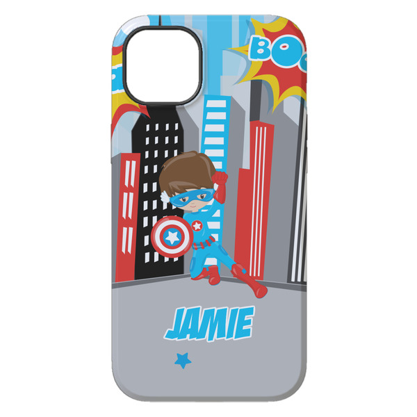 Superhero in the City iPhone 14 Plus Tough Case - Back