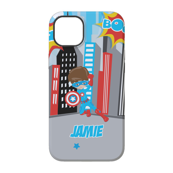 Superhero in the City iPhone 14 Tough Case - Back