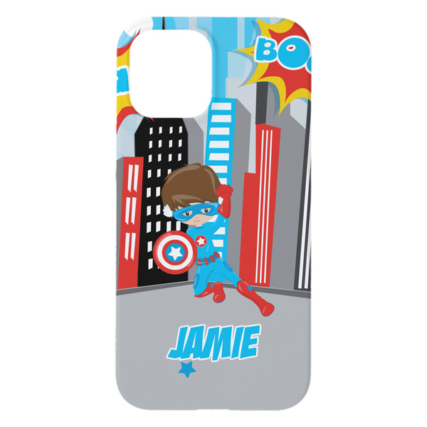 Superhero in the City iPhone 15 Pro Max Case - Back