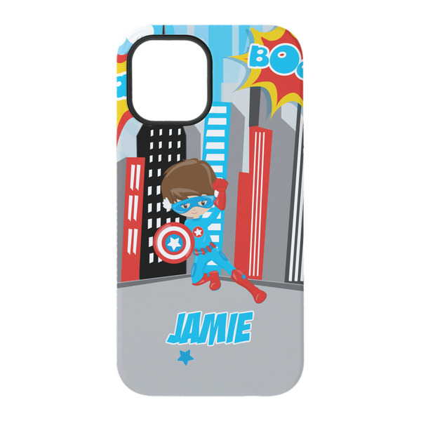 Superhero in the City iPhone 15 Tough Case - Back