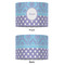 Purple Damask & Dots 16" Drum Lampshade - APPROVAL (Fabric)