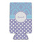 Purple Damask & Dots 16oz Can Sleeve - FRONT (flat)
