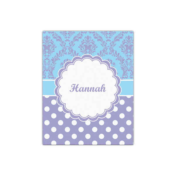 Purple Damask & Dots 16x20 - Canvas Print - Front View