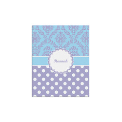 Purple Damask & Dots Poster - Multiple Sizes (Personalized)