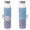 Purple Damask & Dots 20oz Water Bottles - Full Print - Approval