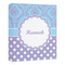 Purple Damask & Dots Canvas Print - 20x24 (Personalized)
