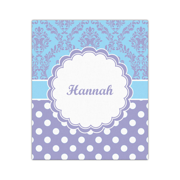 Purple Damask & Dots 20x24 - Canvas Print - Front View
