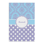 Purple Damask & Dots Posters - Matte - 20x30 (Personalized)