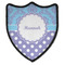 Purple Damask & Dots 3 Point Shield