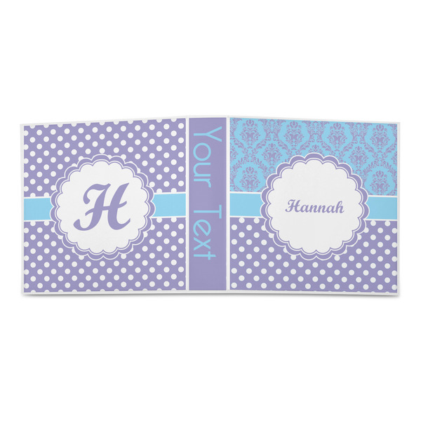 Purple Damask & Dots 3-Ring Binder Approval- 2in