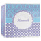 Purple Damask & Dots 3-Ring Binder - 3 inch (Personalized)