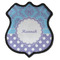 Purple Damask & Dots 4 Point Shield
