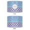 Purple Damask & Dots 8" Drum Lampshade - APPROVAL (Poly Film)