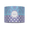 Purple Damask & Dots 8" Drum Lampshade - FRONT (Fabric)