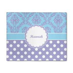 Purple Damask & Dots 8' x 10' Indoor Area Rug (Personalized)