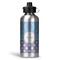 Purple Damask & Dots Aluminum Water Bottle