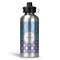 Purple Damask & Dots Water Bottles - 20 oz - Aluminum (Personalized)