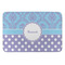 Purple Damask & Dots Anti-Fatigue Kitchen Mat (Personalized)
