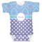 Purple Damask & Dots Baby Bodysuit (Personalized)