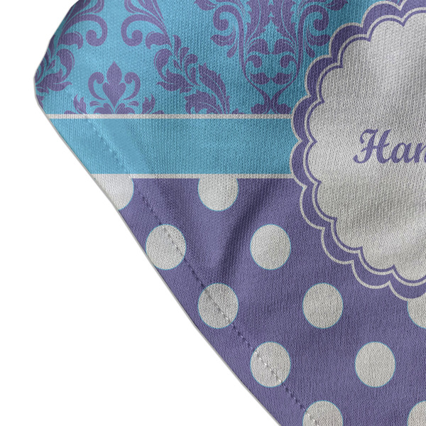 Purple Damask & Dots Bandana Detail