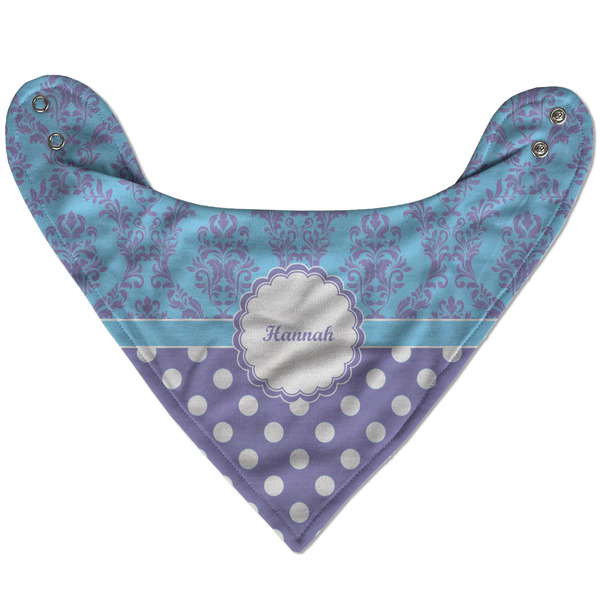 Purple Damask & Dots Bandana Flat Approval