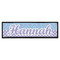 Purple Damask & Dots Bar Mat (Personalized)