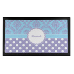 Purple Damask & Dots Bar Mat - Small (Personalized)
