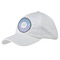 Purple Damask & Dots Baseball Cap - White (Personalized)
