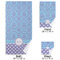 Purple Damask & Dots Bath Towel Sets - 3-piece - Approval