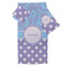 Purple Damask & Dots Bath Towel Sets - 3-piece - Front/Main