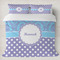 Purple Damask & Dots Duvet Cover Set - King (Personalized)