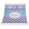 Purple Damask & Dots Comforter Set - King (Personalized)