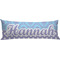 Purple Damask & Dots Custom Body Pillow