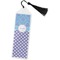 Purple Damask & Dots Book Mark w/Tassel (Personalized)