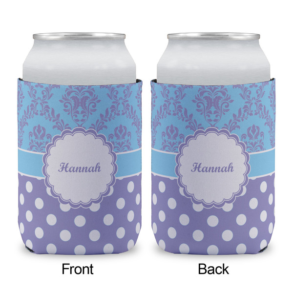 Purple Damask & Dots Can Sleeve - APPROVAL (single)