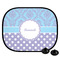 Purple Damask & Dots Car Side Window Sun Shade (Personalized)