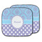 Purple Damask & Dots Car Sun Shade - Two Piece (Personalized)