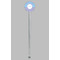 Purple Damask & Dots Clear Plastic 7" Stir Stick - Round - Single Stick