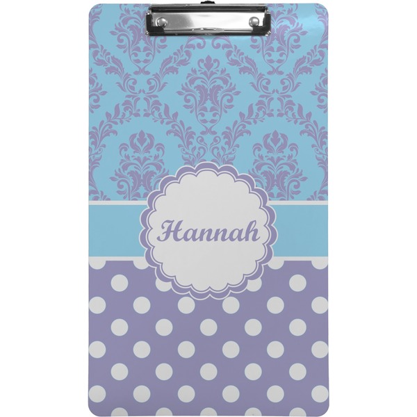 Purple Damask & Dots Clipboard (Legal)